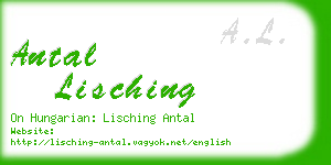 antal lisching business card